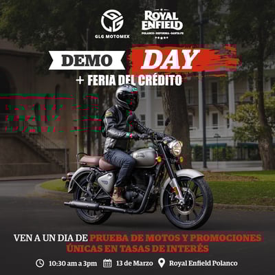 🚀 Demo Day en Royal Enfield Polanco – Este sábado 14/03